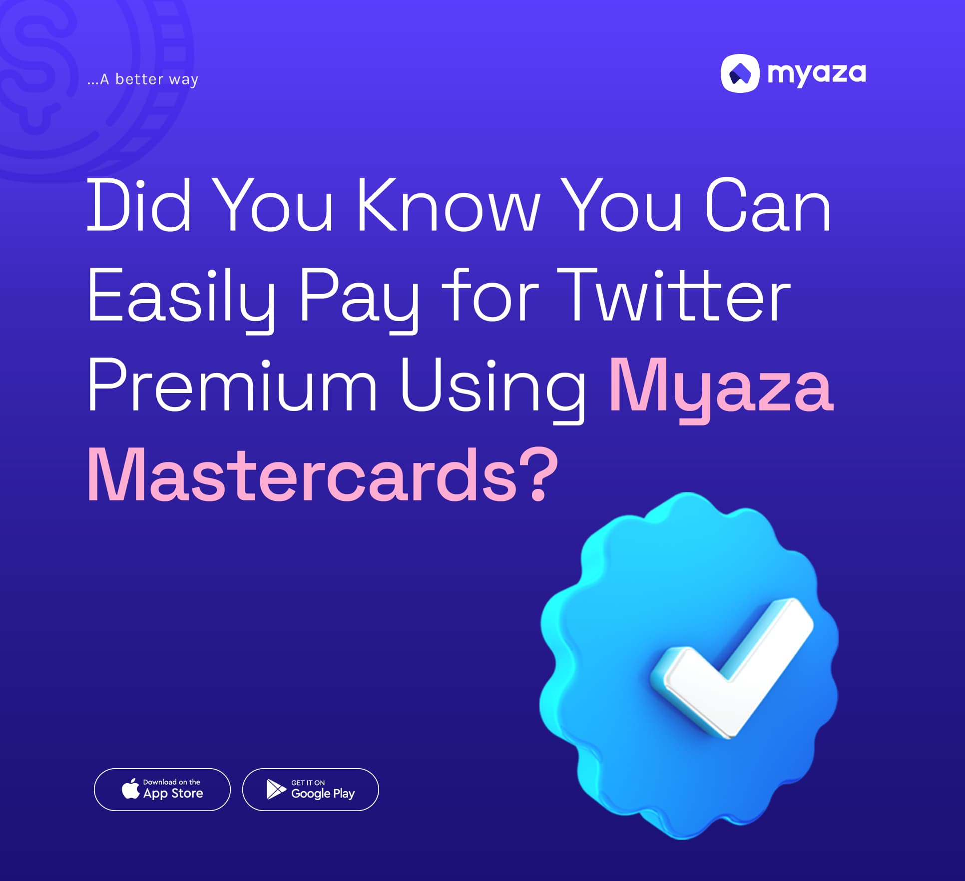 Did You Know You Can Easily Pay for Twitter Premium Using Myaza Mastercards?